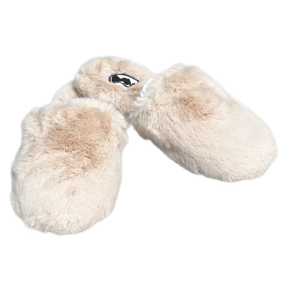 New Vivienne Hu Women's Cream Faux Fur Slide Slippers VHNY - Picture 3 of 10